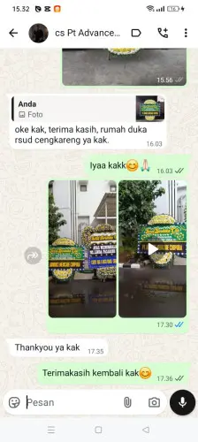 Testimonial Papan Bunga Pernikahan kawasan industri jiipe
