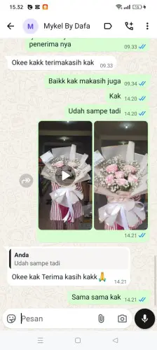 Testimonial Buket Bunga kawasan industri jiipe