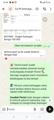 Testimonial Papan Bunga kawasan industri jiipe