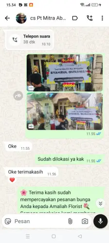 Testimonial Papan Bunga kawasan industri jiipe